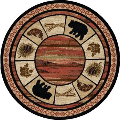 Mayberry Rug American Destination Vogel Lodge Bear Area Rug