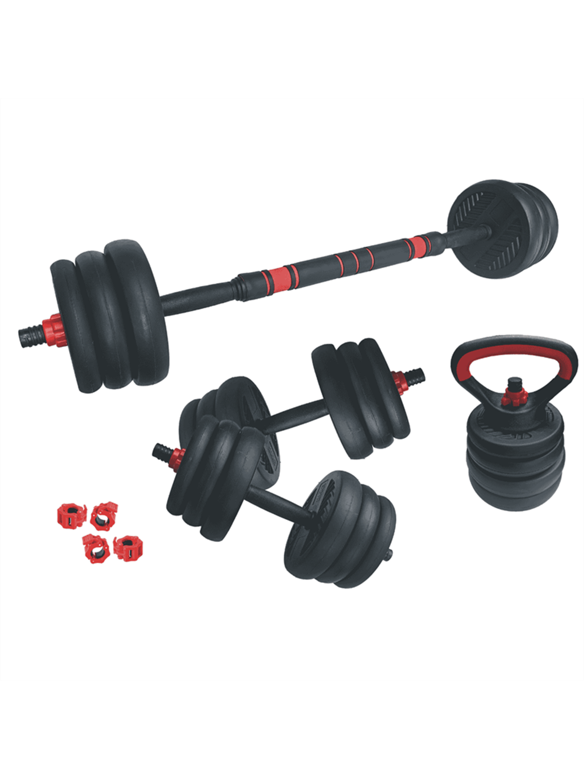 ASG Vægtsæt 30 kg. Black/Red