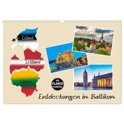 Entdeckungen im Baltikum (Wandkalender 2026 DIN A3 quer), CALVENDO Monatskalender