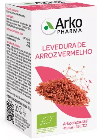Arkopharma Arkocápsulas Levadura Roja de Arroz x45 Cápsulas