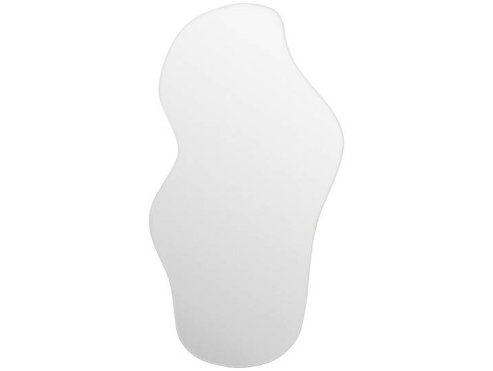 Xora Wandspiegel, Klar, Glas, wellenförmig, 110x60x1.3 cm, senkrecht und waagrecht montierbar, Spiegel, Wandspiegel