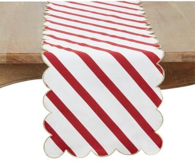 Saro Lifestyle "Scalloped Table Runner - 16""x72"""