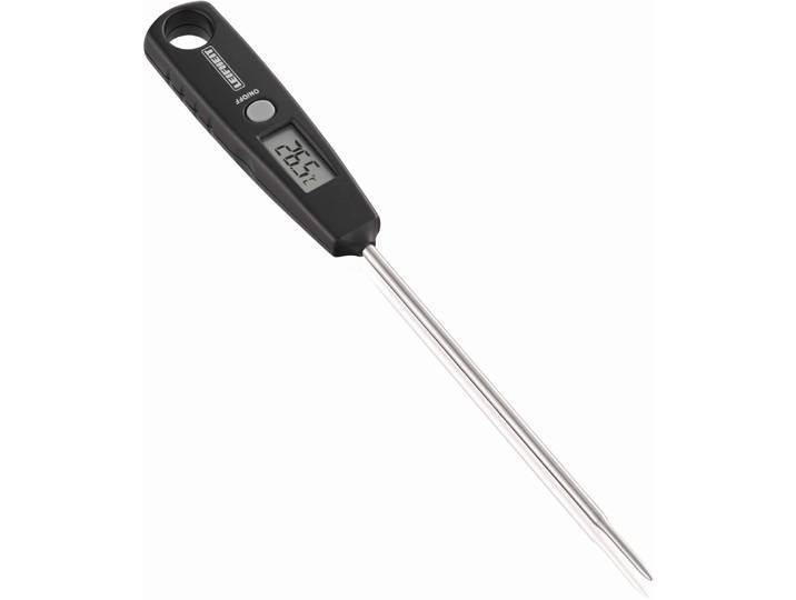 Bratenthermometer LEIFHEIT, silber (schwarz, silberfarben), Edelstahl, Kunststoff, Temperaturmessgeräte, Bratenthermometer, digital