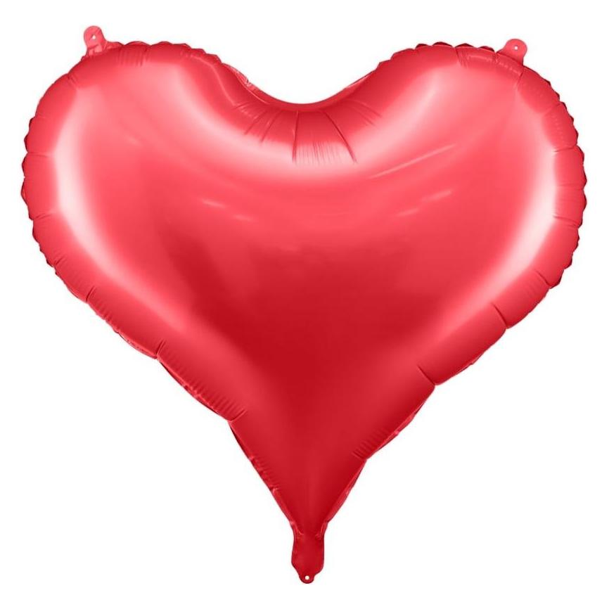 Partydeco Ballon en alu - Coeur rouge - 75cm (1x) (512281)