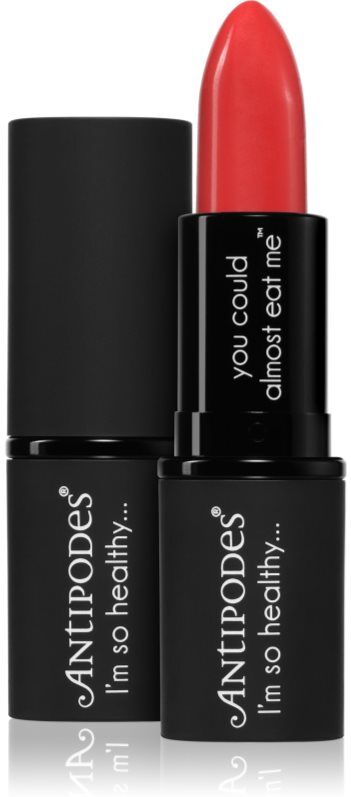 Antipodes Moisture-Boost Natural Lipstick nourishing lipstick shade South Pacific Coral 4 g