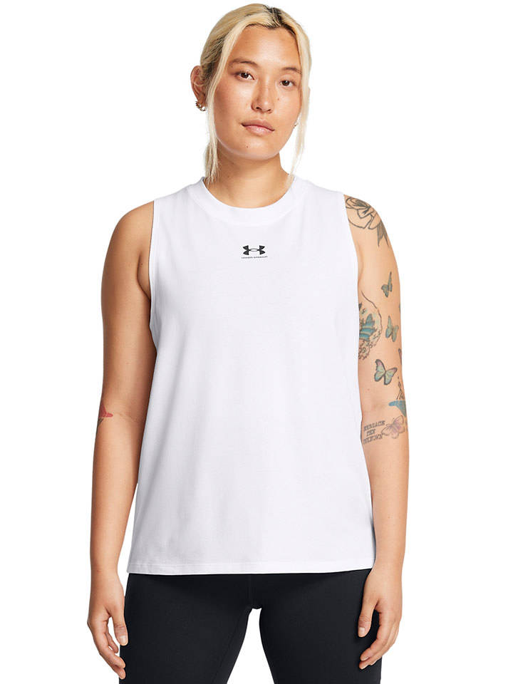 Under Armour Top in Weiß - L