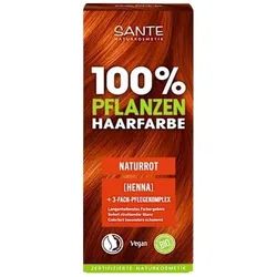 2x Sante, Haarfarbe, Pflanzliches Haarfärbepulver (Rot)