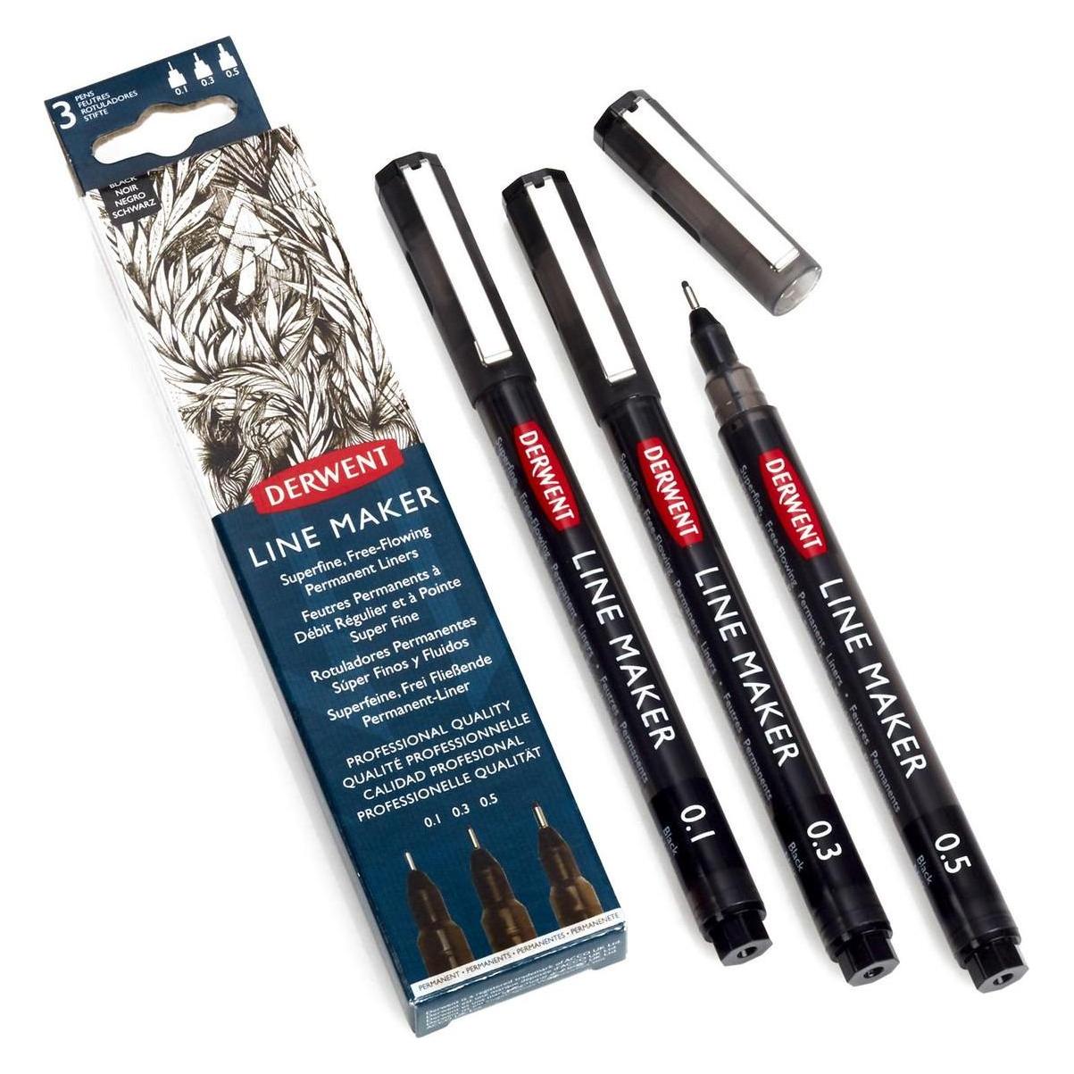 Derwent Line Maker Sort 3 stk. (3x) (2305560)