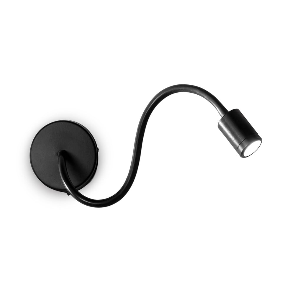 IdealLux Moderne LED Wandlamp Focus, Zwart, Metaal, Warm Wit Licht
