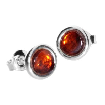 Paar Ohrstecker OSTSEE-SCHMUCK "Ostsee-Schmuck Ohrstecker Classic 5 mm Ohrstecker Classic 5 mm", weiß, Ohrringe, Damen, 8mm rund, Silber 925 (Sterlingsilber)