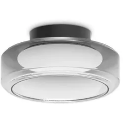 Ideal Lux LED Deckenleuchte TOPICO D35, 19W, 3000K, 1850lm, IP20, Doppelglas/rauchfarben IDEA-333014