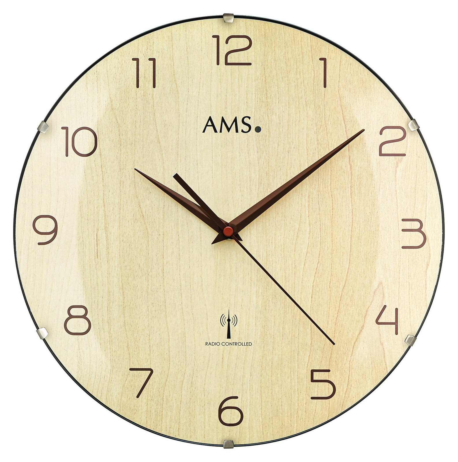 AMS Radiogestuurde Wandklok 5557