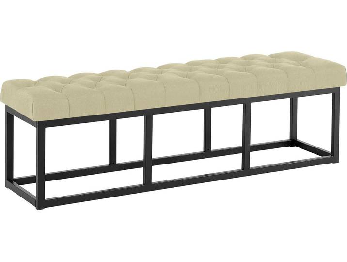 furnicato Sitzbank Amun 150x38x46 cm taupe (1-St)
