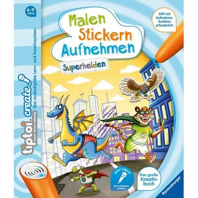 Tiptoi® CREATE Malen Stickern Aufnehmen: Superhelden, von Karin Weber, Ravensburger Verlag GmbH, 978-3-473-65887-9