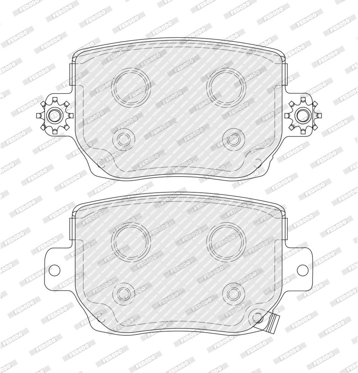 Bremsbelagsatz, Scheibenbremse PREMIER ECO FRICTION FERODO FDB5328