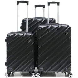 Reisekoffer Koffer 3 tlg Hartschale Trolley Set Kofferset Handgepäck