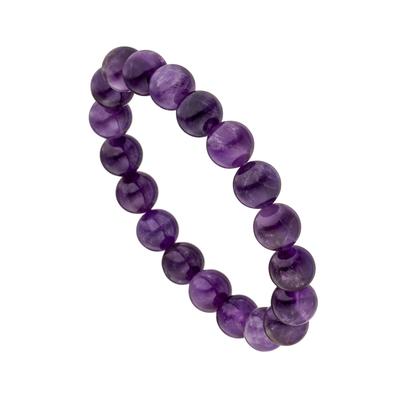 Armband JOBO "Edelsteinarmband lila", lila, Armbänder, Damen, 19cm, Materialmix, Armband, mit Amethyst 19 cm