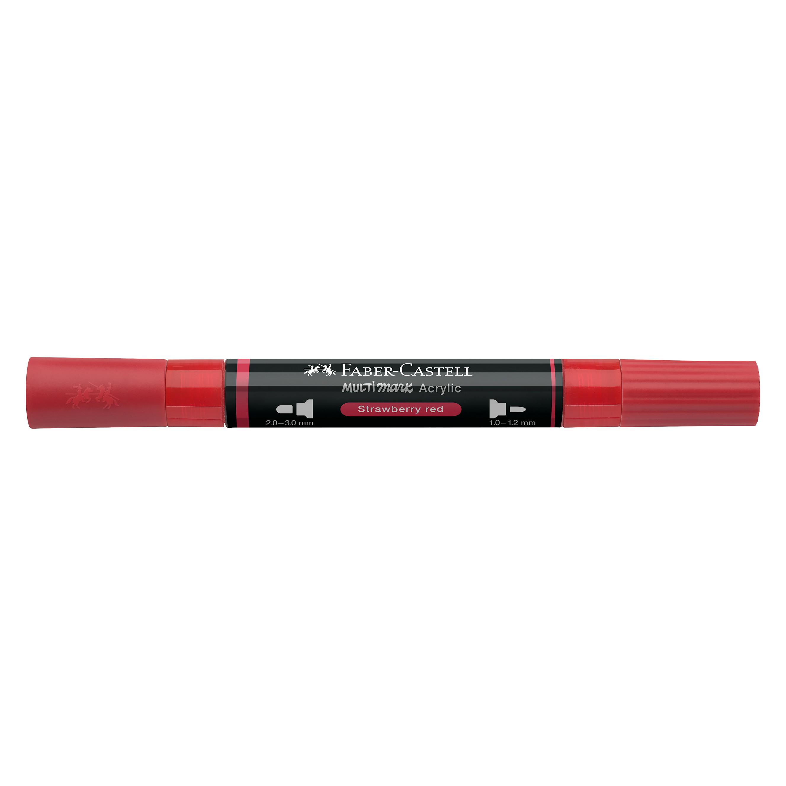 Faber-Castell Multimark Acrylic Marker. strawberry red (1x) (185918)