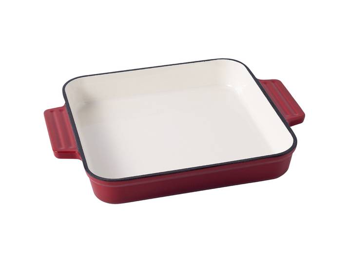 Gusseisen-Gratinform - Farbe: rot - 1354