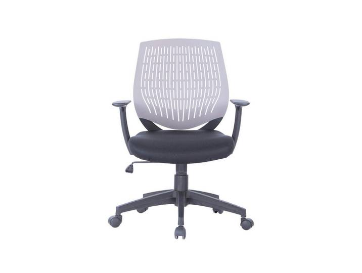Mid.you Drehstuhl, Grau, Schwarz, Kunststoff, Textil, Sternfuss, 64x133x51 cm, Büromöbel, Bürostühle, Drehstuhl