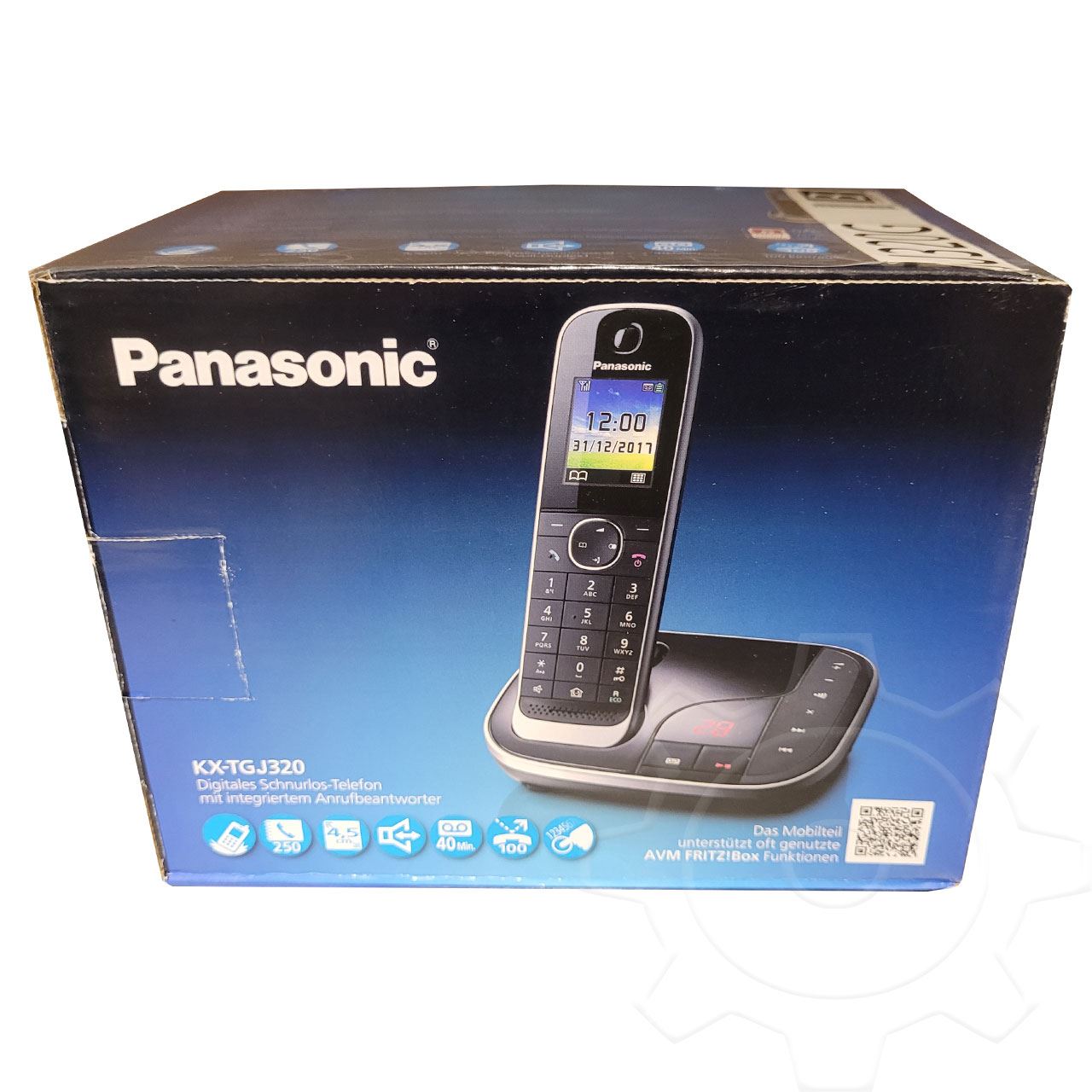 Panasonic KX-TGJ320GB Single-DECT Schnurlostelefon mit AB schwarz