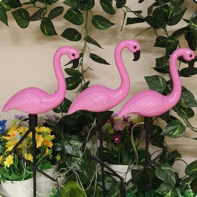 ilyeco Outdoor Solar Flamingo Garden LED Stake Lights, Waterproof Pathway Lawn Yard Landscape Decorative Lighting Outdoor Solar Flamingo Garden LED Stake Lights, Waterproof Pathway Lawn Yard Landscape Decorative Lighting
