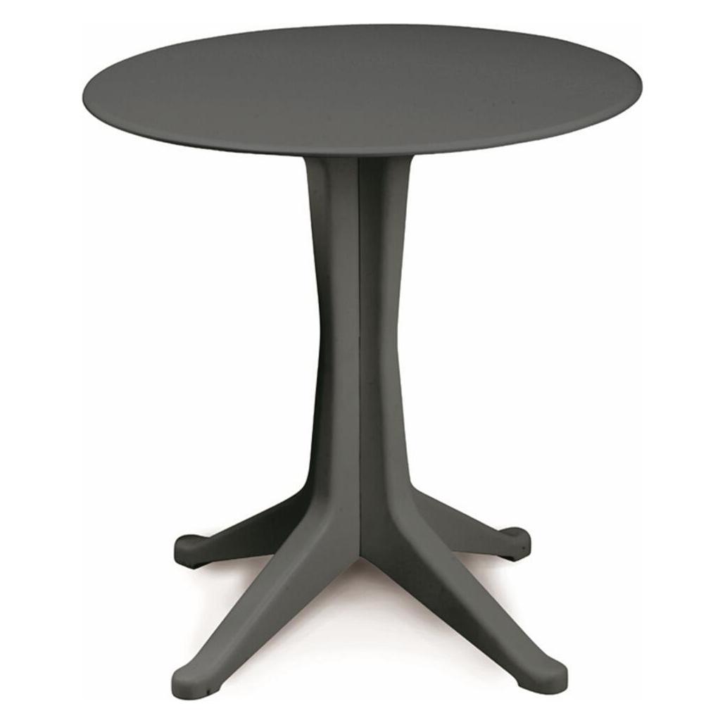 ProGarden Tisch Levante 70 cm anthrazit rund, Vollkunststoff (70 x 72 cm) (35004609)