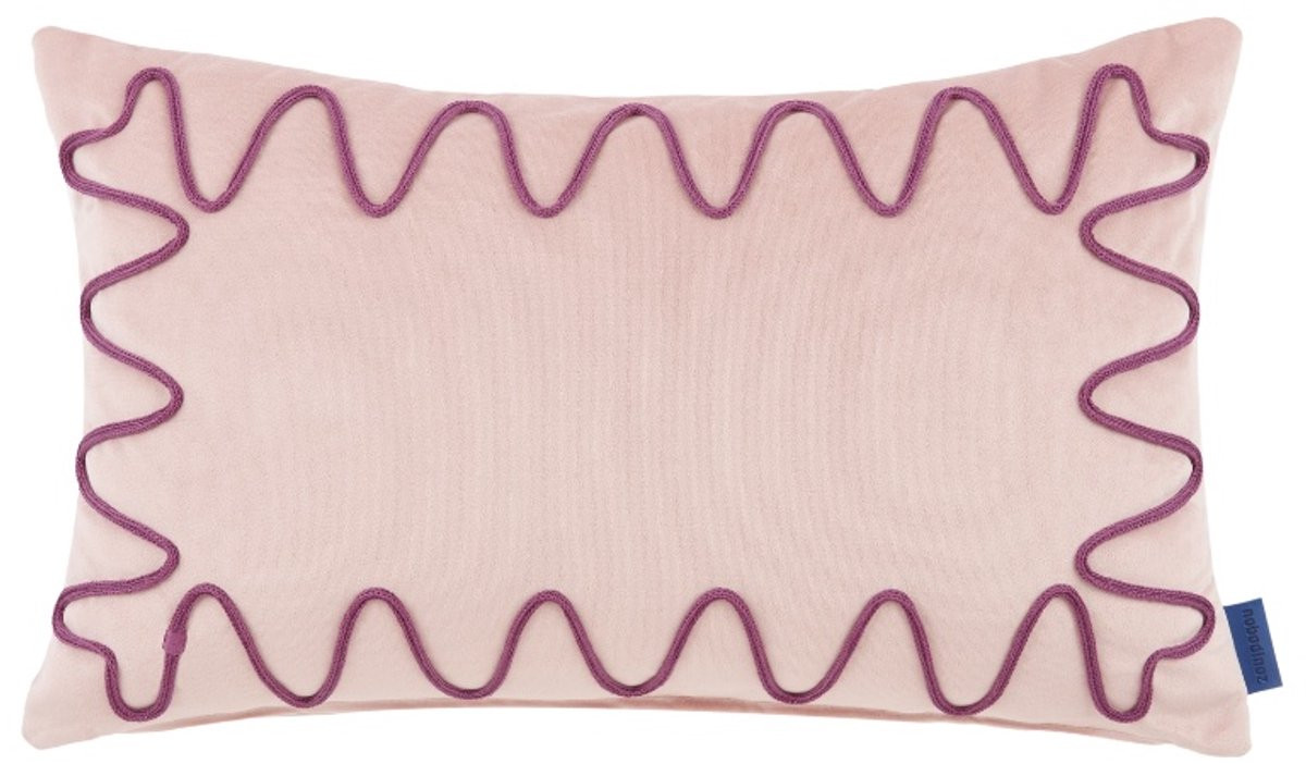 Nobodinoz Rita rechthoekig eco velvet kussen - pink