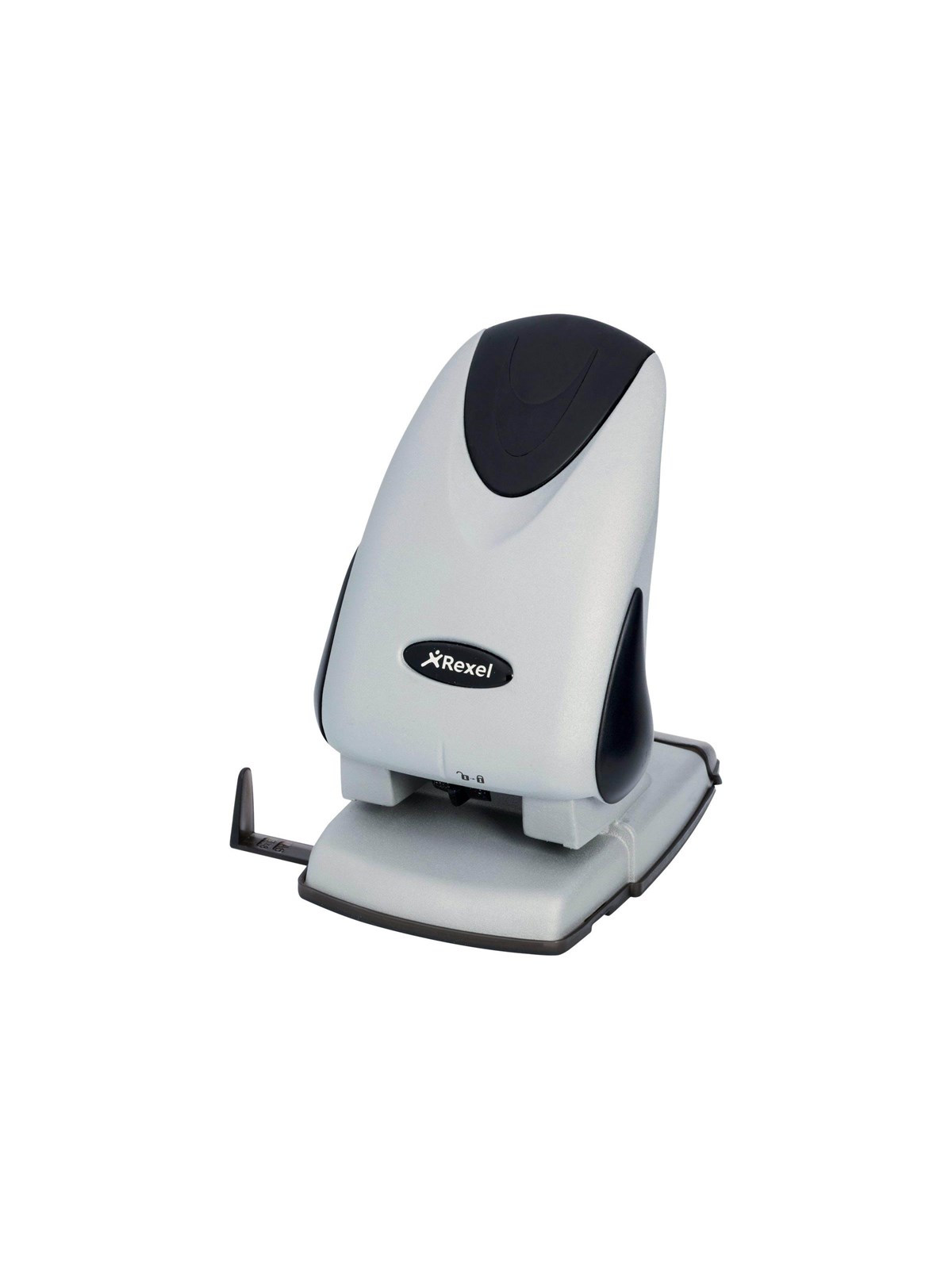 Rexel P265 - hole punch - 65 sheets - 2 holes - metal - black/silver