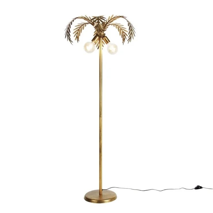 Ylumen Vloerlamp Palm met LED, goud bruin, Hoogte: 156 cm