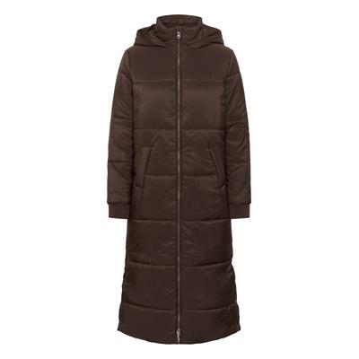 Wintermantel CULTURE "Culture DK Jacke CUkania", Damen, Gr. L, braun (coffee bean), Mäntel Wintermantel