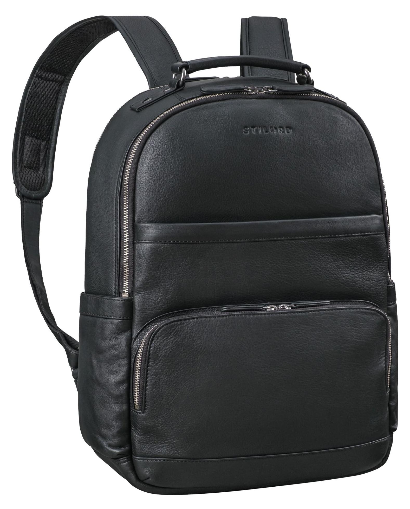Großer Leder Rucksack 17 Zoll für Arbeit und Freizeit