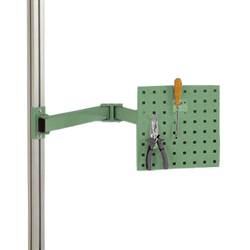 Manuflex ZB8232.6011 Werkzeugträgerplatte für CANTOLAB und ALU, BxH 305 x 305 mm, mit Doppelgelenk-Schwenkausleger