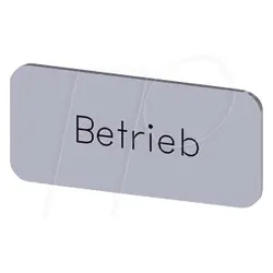 BZS SI BETRIEB - Bezeichnungsschild, silber, BETRIEB