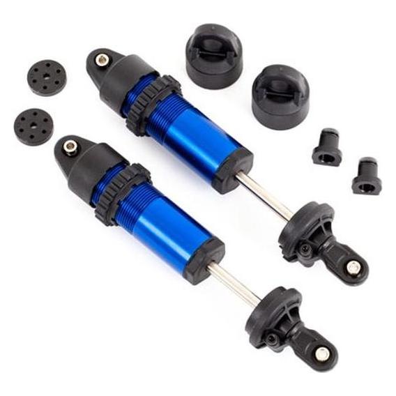 Traxxas dämpfer gt-maxx alu kurz blau eloxiert (komplett montiert) (TRX9660)