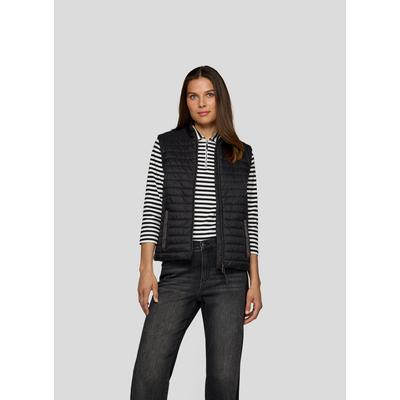 Steppweste RABE, Damen, Gr. 46, schwarz, Steppware, Obermaterial: 100% Polyamid, Strukturmuster, regular fit taillenbedeckt, Westen Steppweste, mit Taschen