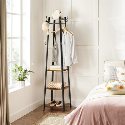 FATIVO Industrial Metal Coat Rack Stand Hall Tree