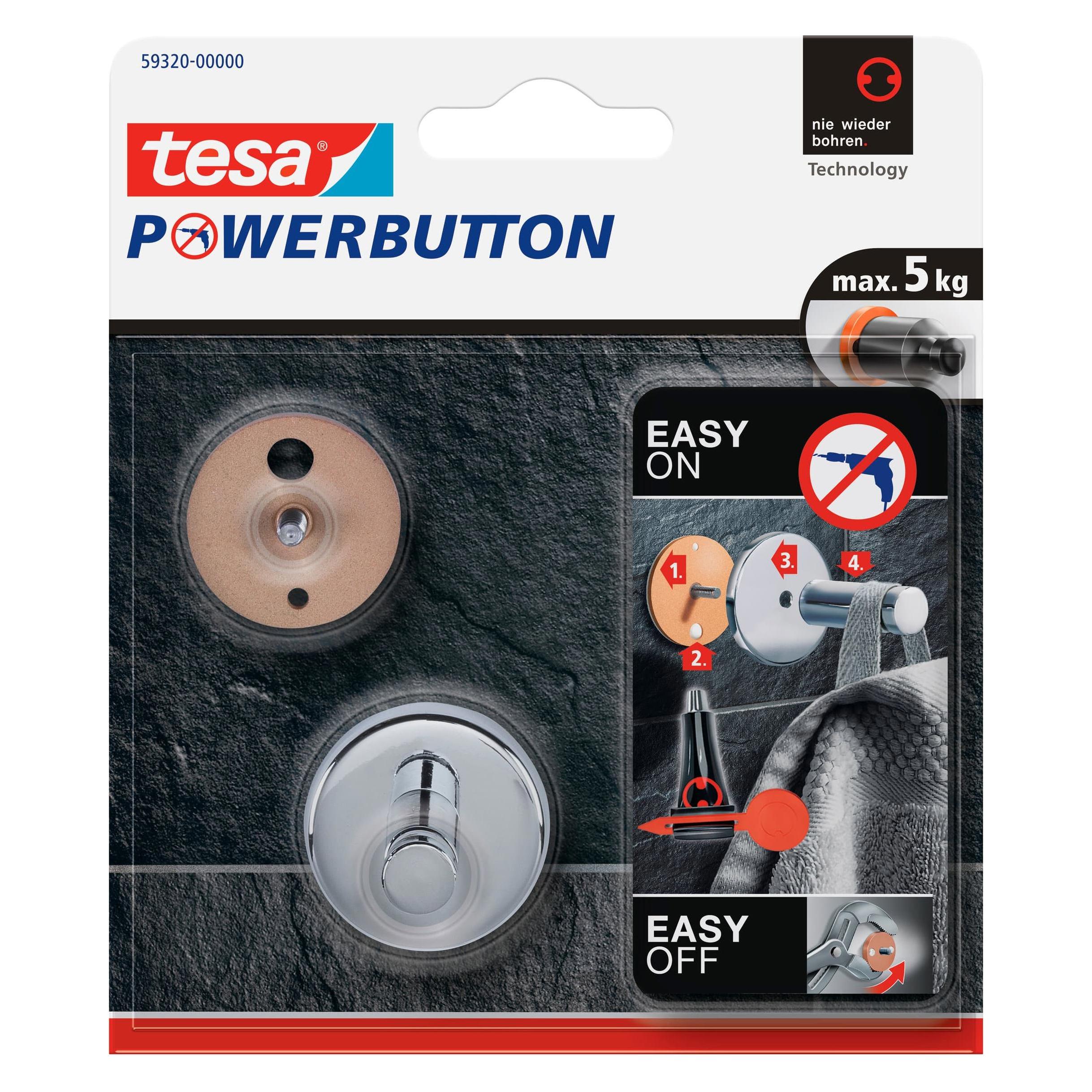 tesa Powerbutton Haken Universal (59320-00000-01)