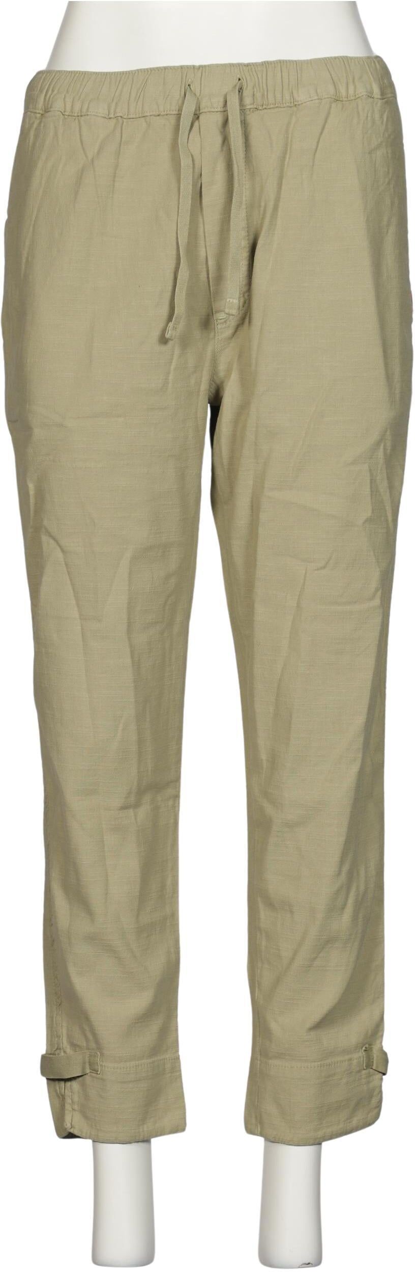 Adenauer & Co Damen Stoffhose, Beige, Gr. M, Baumwolle - Second Hand