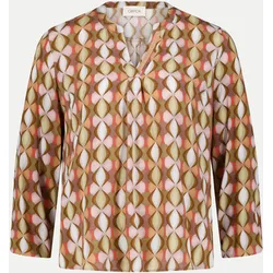 Bluse mit Allover-Print Mehrfarbig 38