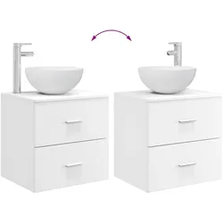 vidaXL, Badmöbelset, Waschbecken Unterschrank