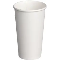 VEPATIM 50x Heiß- und Kaltgetränkebecher Pappbecher weiß 500ml 600ml  XXL 20oz