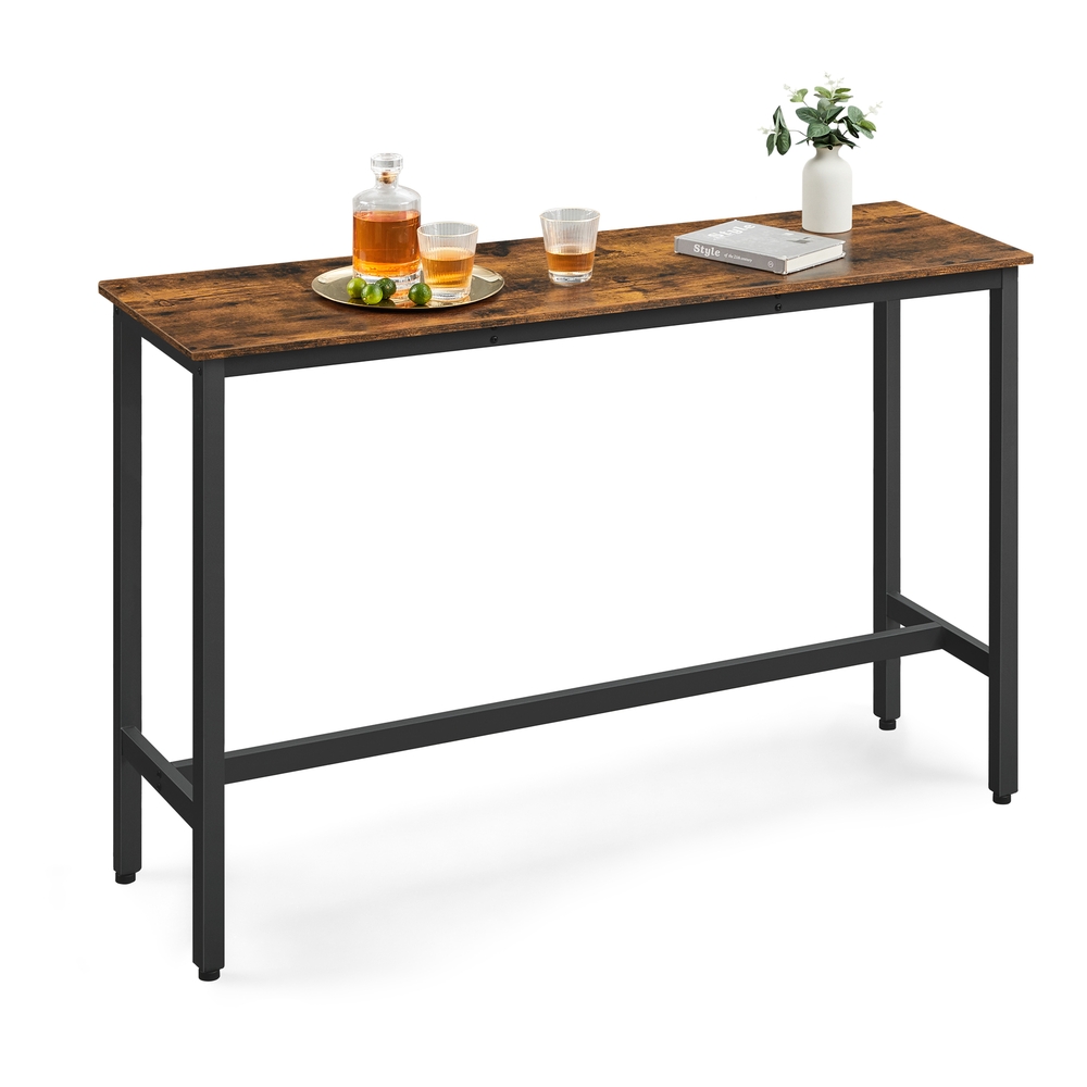 VASAGLE Bar Table 140x40x90cm Vintagebraun LBT140B01