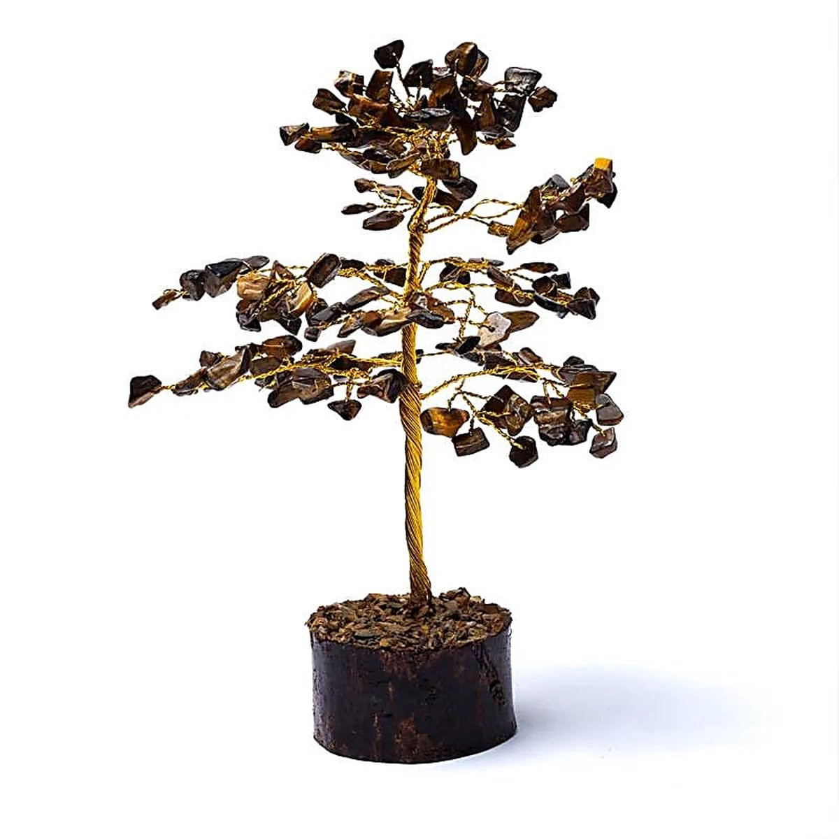 Phoenix Tijgeroog Edelsteen Boom voor op tafel