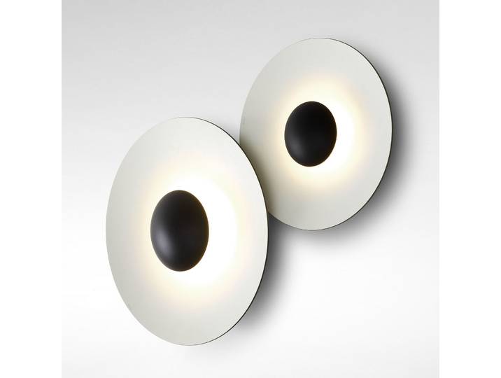 Applique murale/plafonnier Ginger 20 C, couleur Oak-White - MARSET Ginger 20 C - Salon / séjour - Design - Métal - Rond