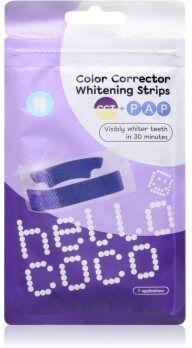 Hello Coco Color Corrector Whitening Strips tiras de branqueamento 7 un.. Color Corrector Whitening Strips
