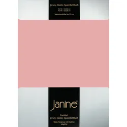 Janine Spannbetttuch Elastic-Jersey 5006 zartmauve 150x200 cm