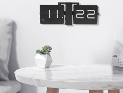 Daily Deals Depot Vintage Style Retro Flip Clock Digital Display, Large Battery Operated Wall Clock, Tabletop Decor For Home Office Vintage Style Retro Flip Clock Digital Display, Large Battery Operated Wall Clock, Tabletop Decor For Home Office