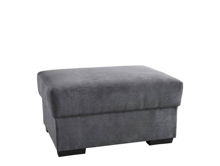 Cantus Hocker, Anthrazit, 80x40x60 cm, Stoffauswahl, Wohnzimmer, Hocker, Sitzhocker