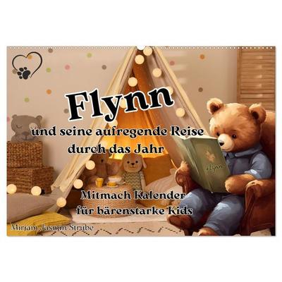 Flynn und seine aufregende Reise durch das Jahr (Wandkalender 2027 DIN A2 quer), CALVENDO Monatskalender